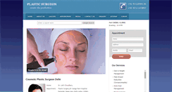 Desktop Screenshot of cosmeticplasticsurgeondelhi.com